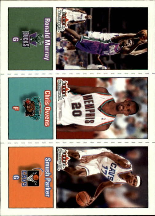 2002-03 Fleer Tradition #290 Ronald Murray RC/Chris Owens RC/Smush Parker RC