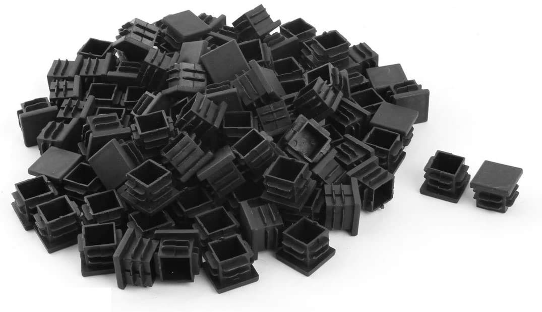Square Plastic Plug, 3/4 Inch 50Pcs Tubing Plug Cap Tubing End Cap Chair Glide