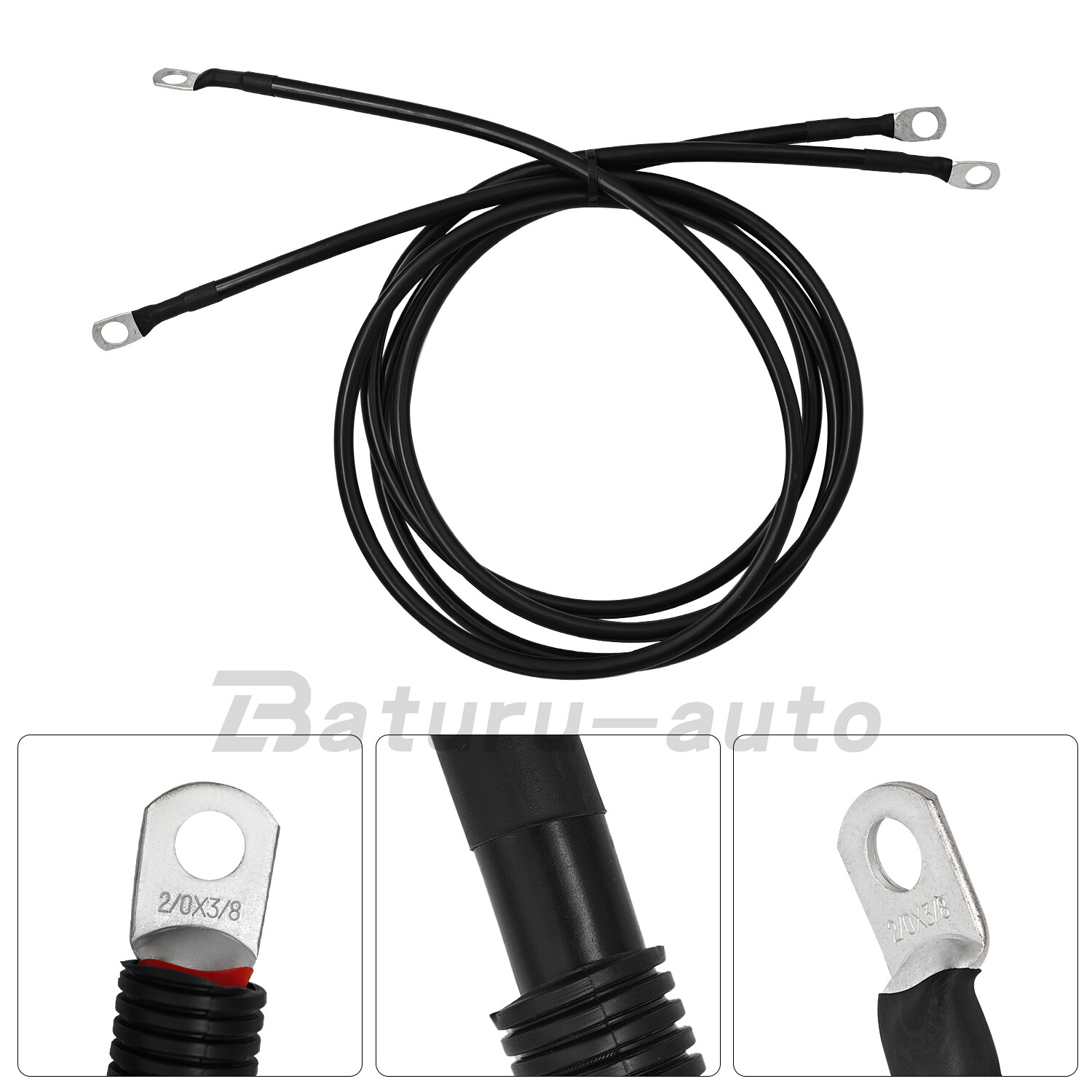 For 1999-2003 Ford 7.3L Powerstroke Diesel Battery Cable Kit Positive & Negative