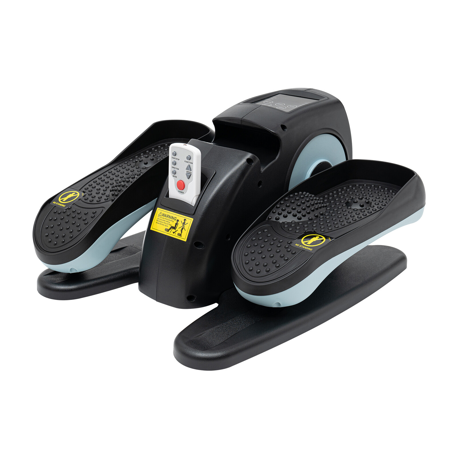 Motorized Under-Desk Elliptical Trainer With Remote & LCD Display Blue