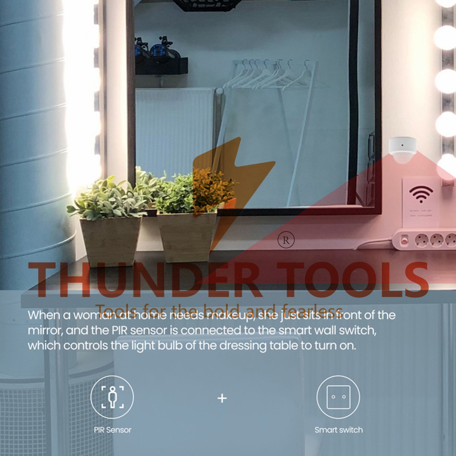 Thunder Tools ZigBee Motion Sensor Alarm Smart Human Body Induction PIR
