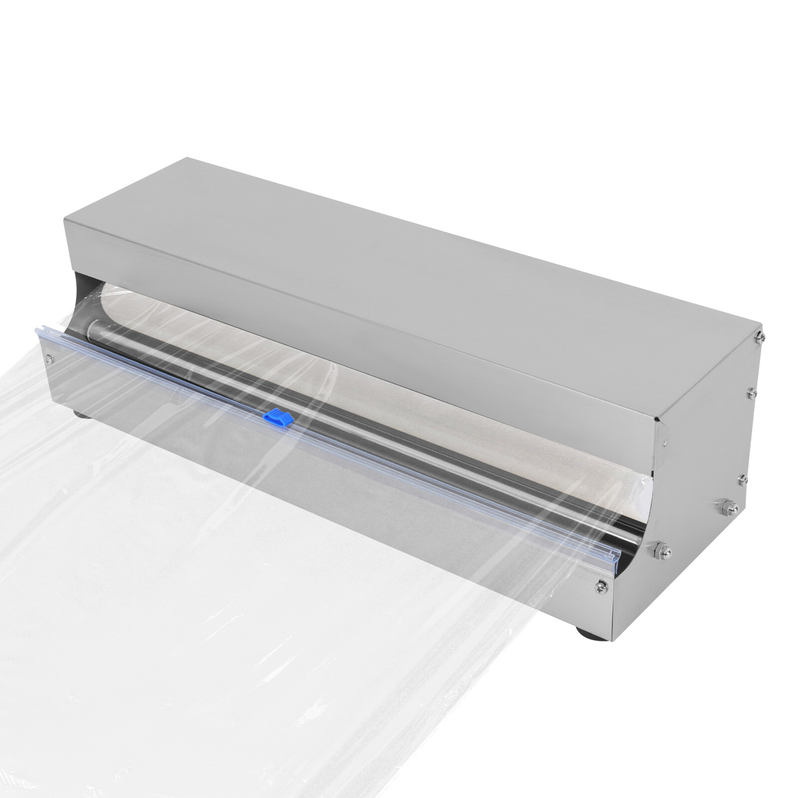Manual Food Wrap Film Dispenser Stretch Film Packing Wrapper for 9.8-17.7" Width