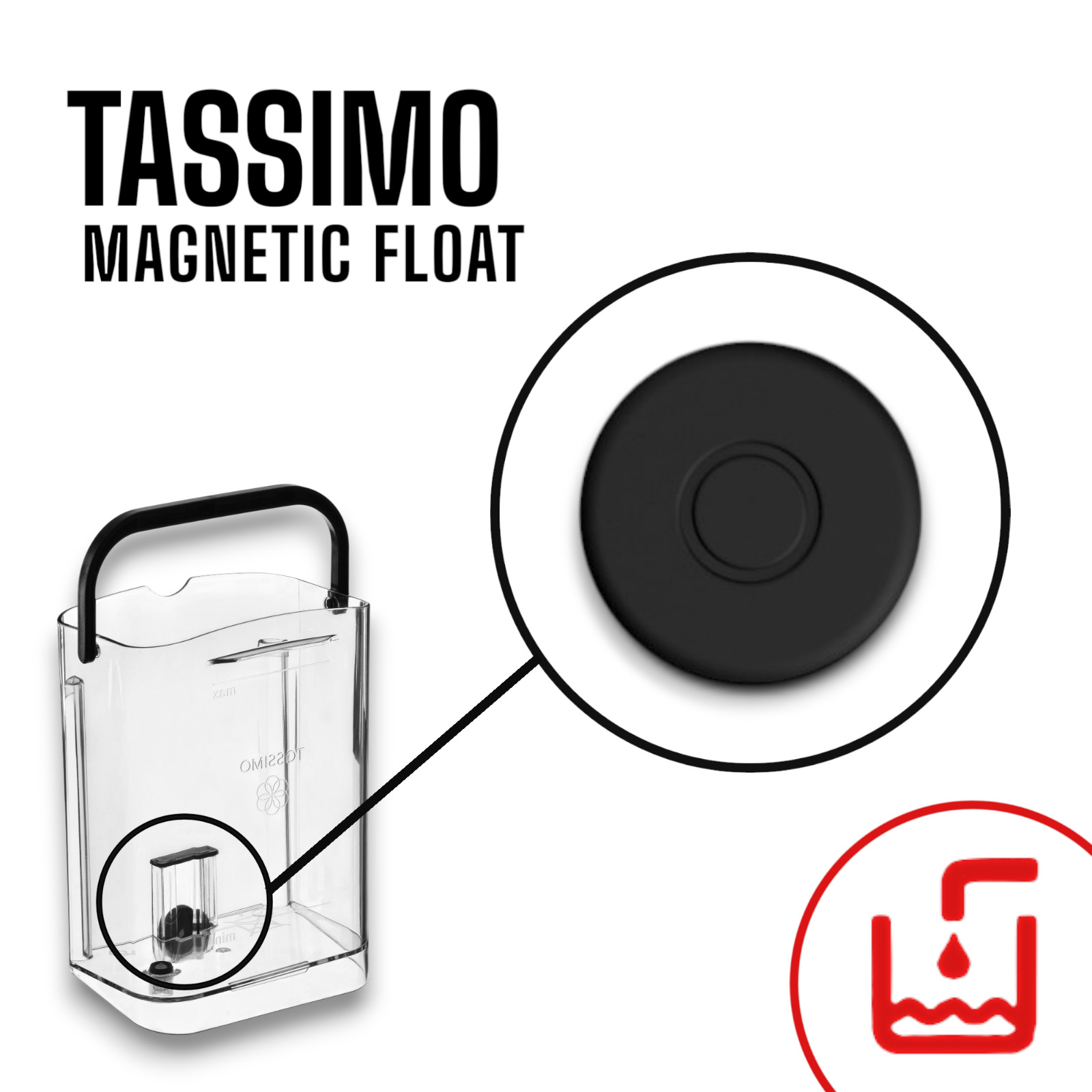 Magnetic Water Tank Float Compatible Tassimo Bosc Coffee Machines »