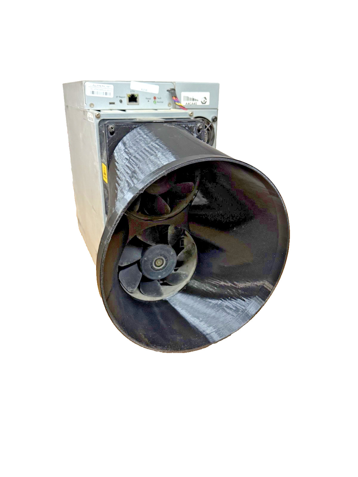 Antminer S21 T21 S19 Double Fan Shroud 8 inch To 2x4 Miner Duct 2x120mm USA