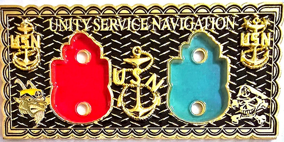 Awesome 3.5" USN Navy Chief Pride CPO Challenge Coin Anchor Holder Golden Ticket