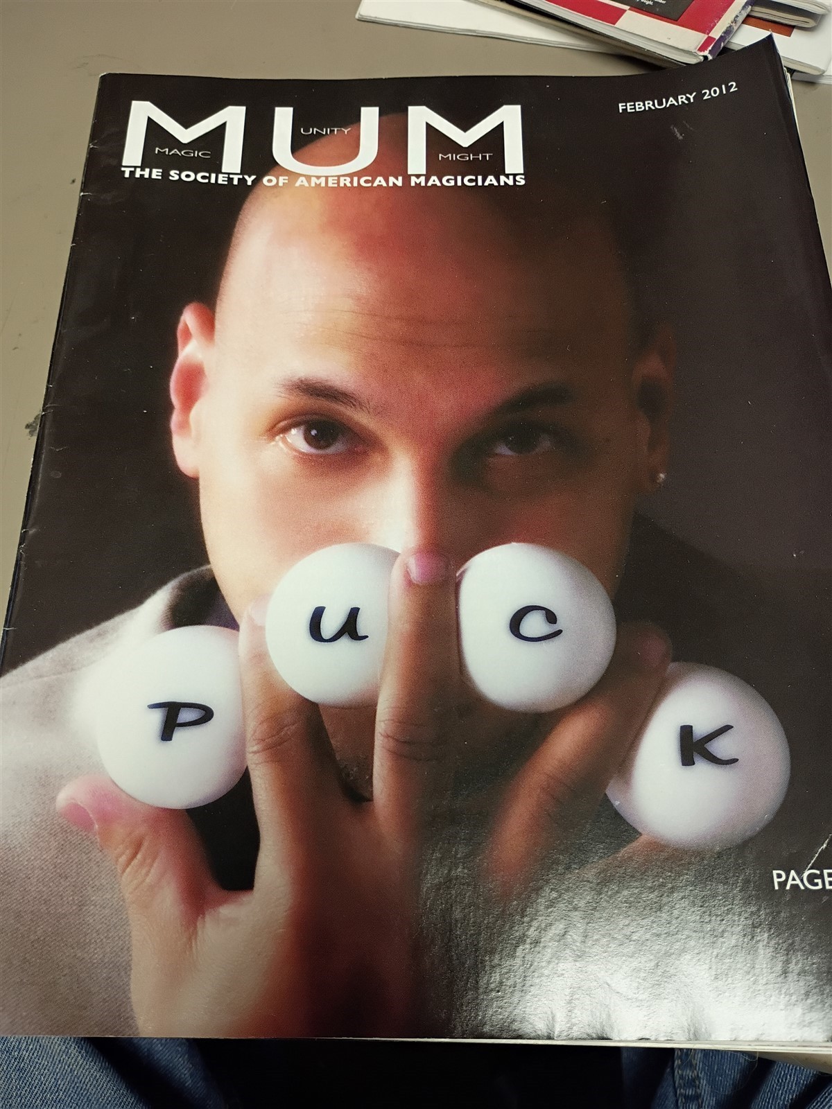 Puck MUM Society of American Magicians Magazine Issue February 2012 #2