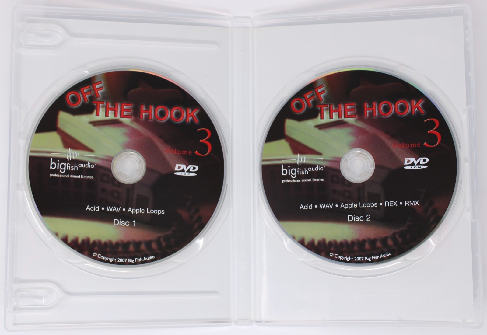Big Fish Off The Hook 3 Sample/Sound Library/Sampling 2 CD Acid Wav Rex Rmx