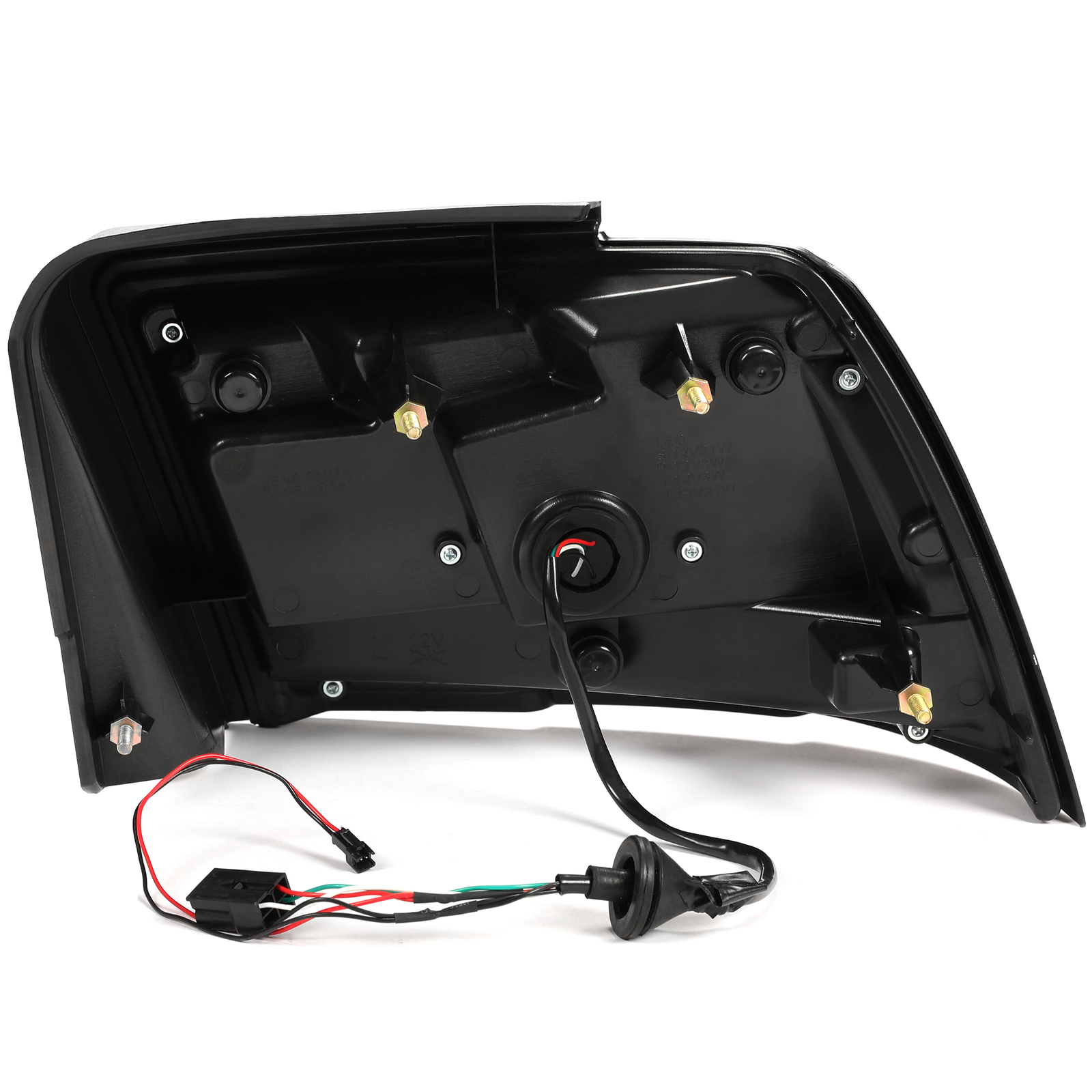 For 1999-2004 Ford Mustang Sequential Signal LED Tail Lights w/ Red Tube Black