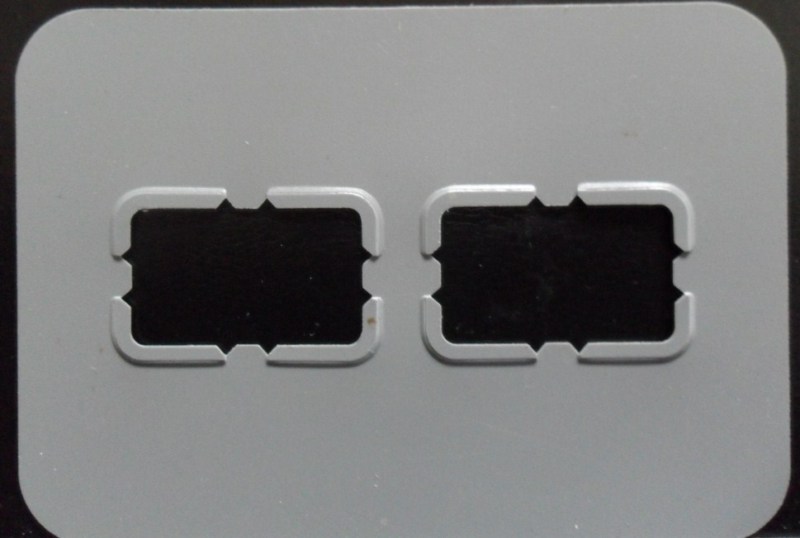 DENTAL CHILD X-RAY FILM PLASTIC MOUNT FRAMES - CLIP ON 2 SLOT 100PC/BOX