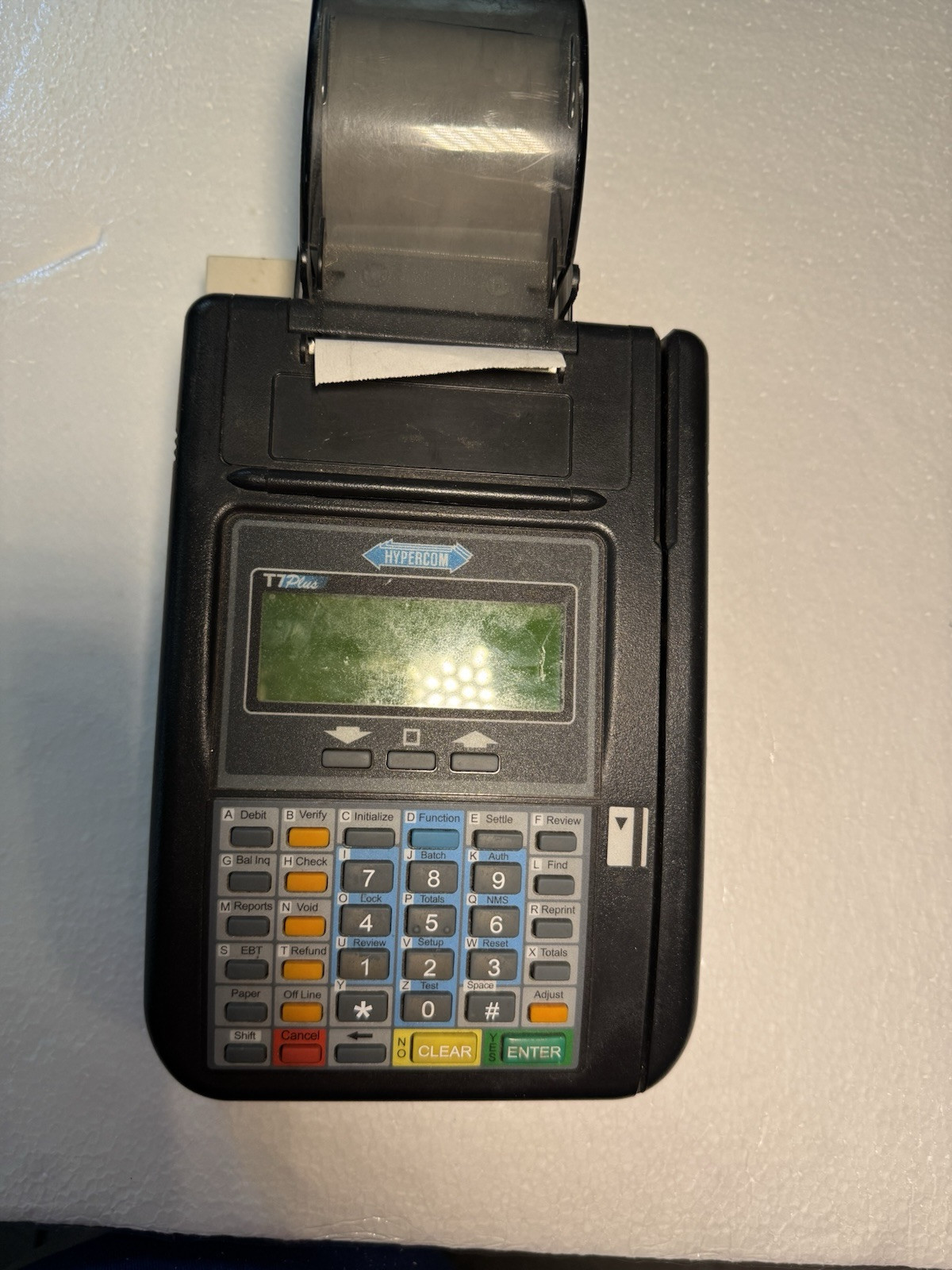 Hypercom T7P Credit Card Reader Machine With Printout POS T7 Plus No Cord