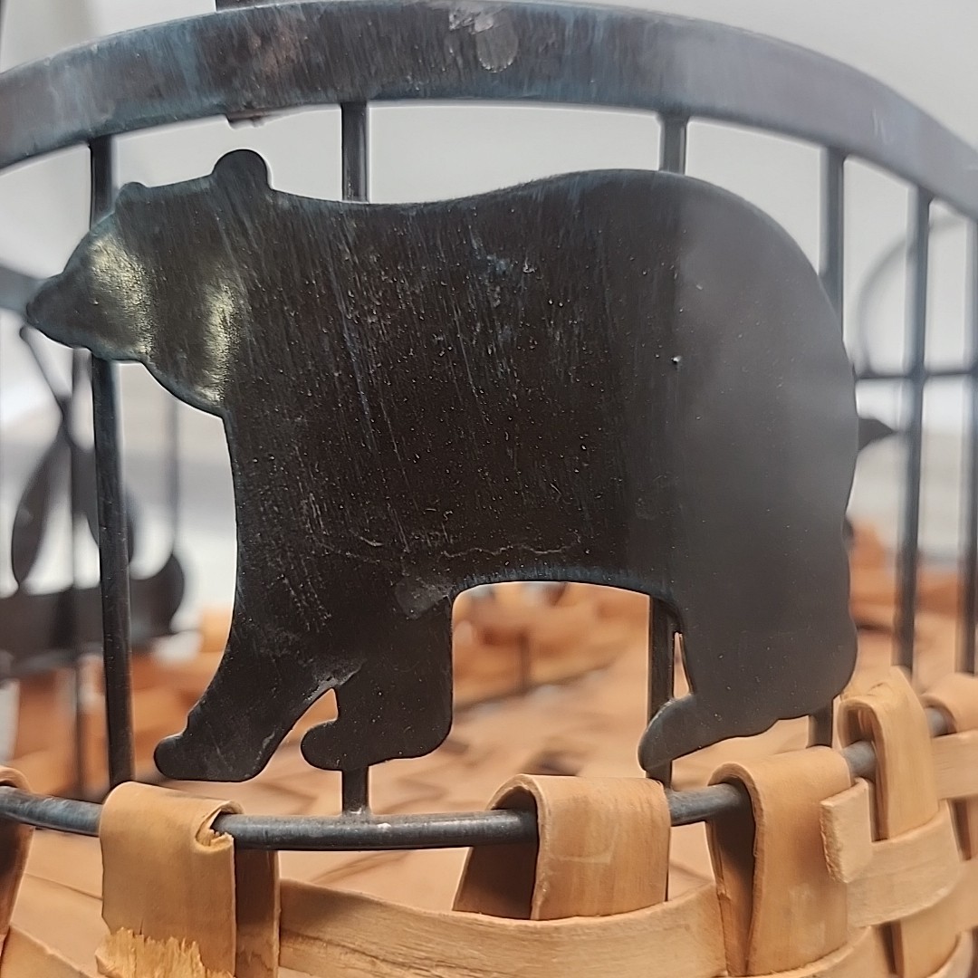 Bear, Moose, and Canoe Basket [22]