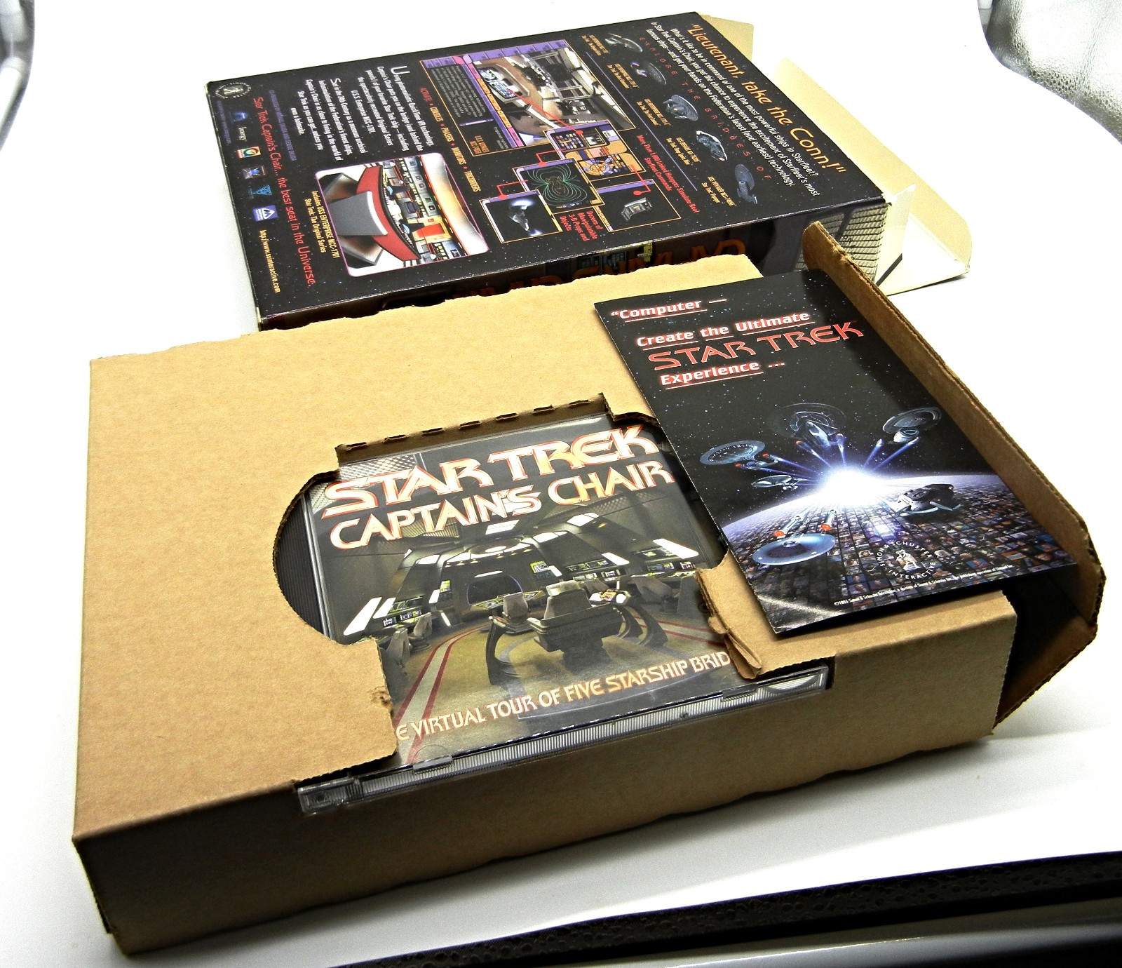 Star Trek: Captain's Chair PC/MAC USS Enterprise Deep Space Ship Decks Views CD