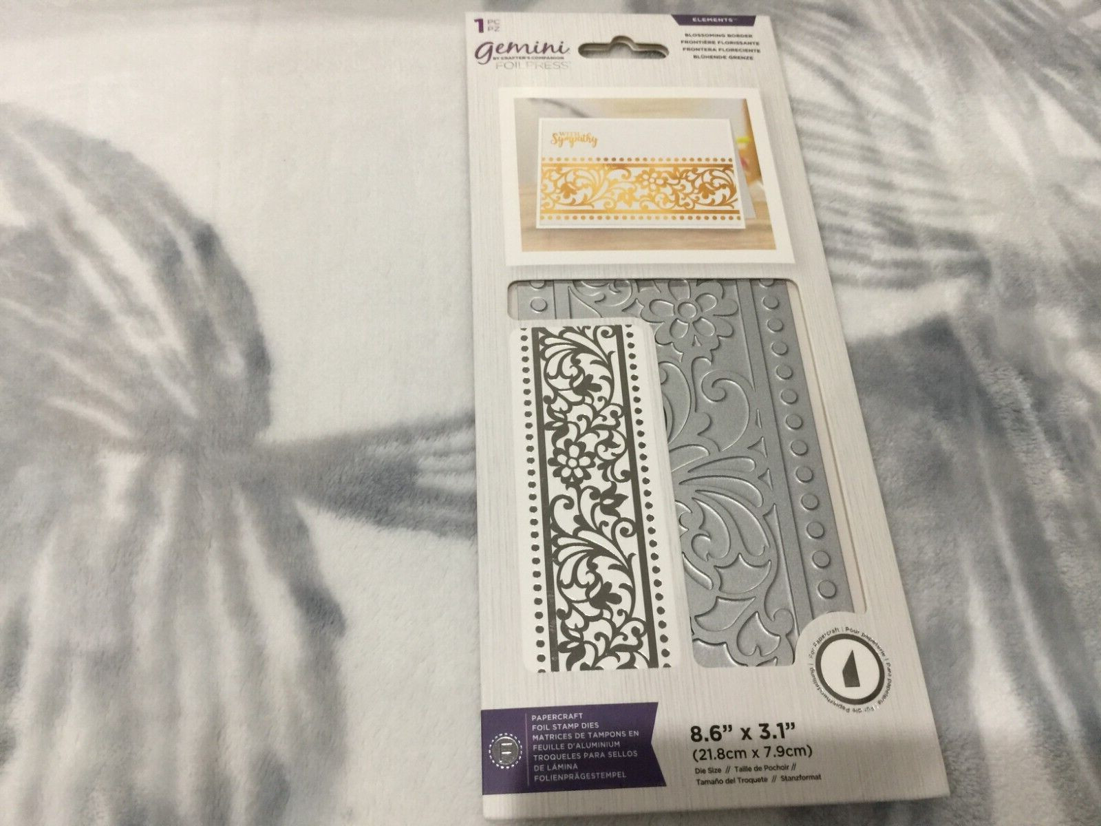Gemini Foil Stamp ‘N’ Cut Die Elements by Crafter's Companion Blossoming Border