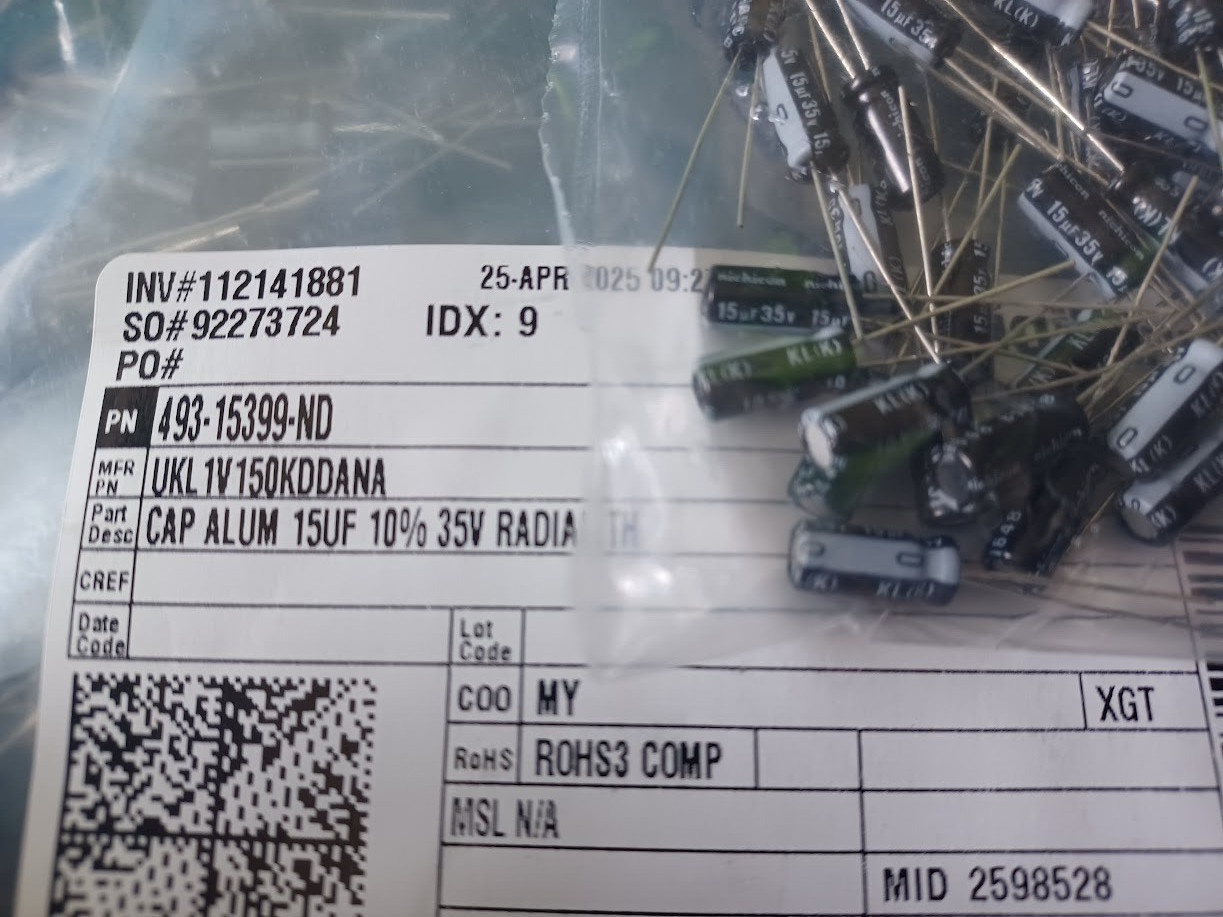 10 New Nichicon UKL 15uf 35v 10% Radial Capacitors low-leakage