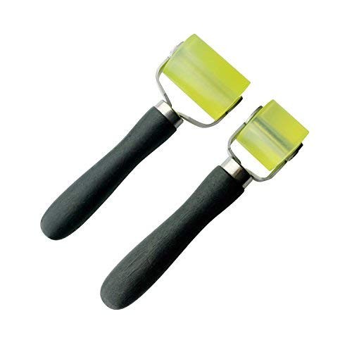 2Pcs Car Vehicle Sound Deadener Application Rolling Wheel Roller 2" and 1.2"