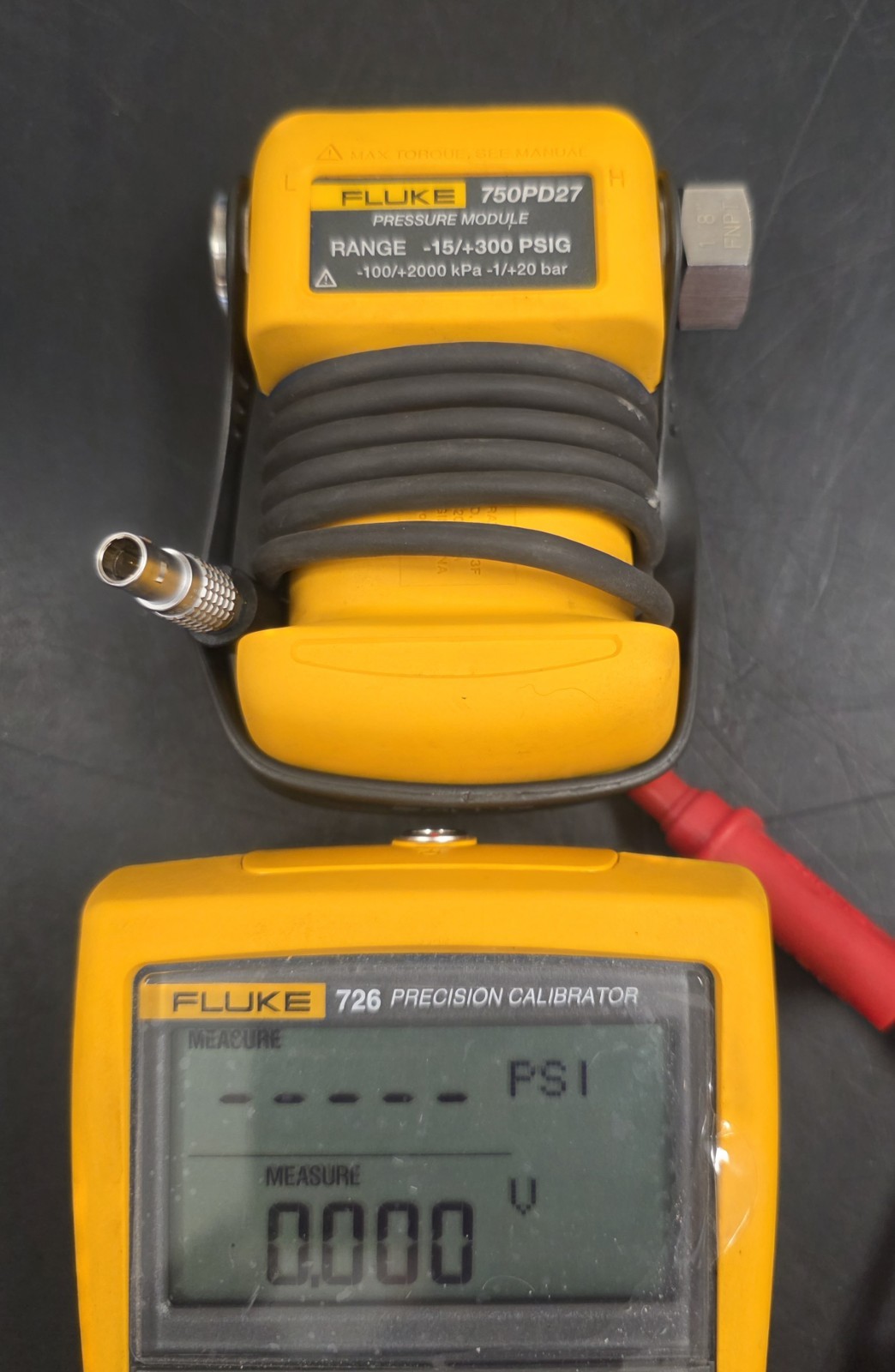 Fluke 726 Precision Multifunction Process Calibrator With Fluke 750PD27
