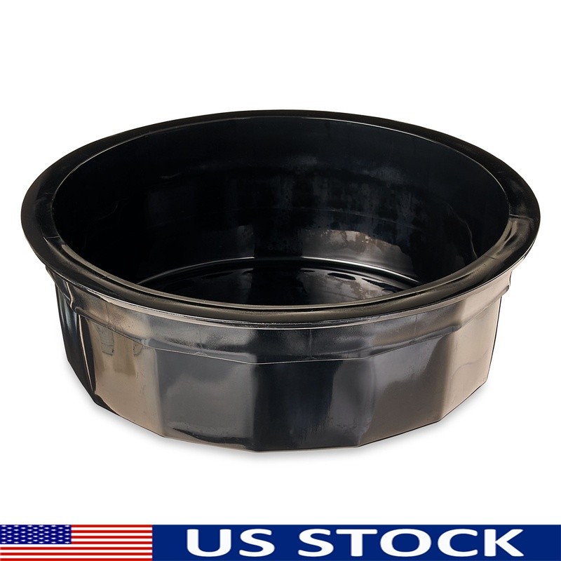 Large Durable Dog Bowl Heavyweight Plastic NonSlip Dishwasher Safe Pet Crock New