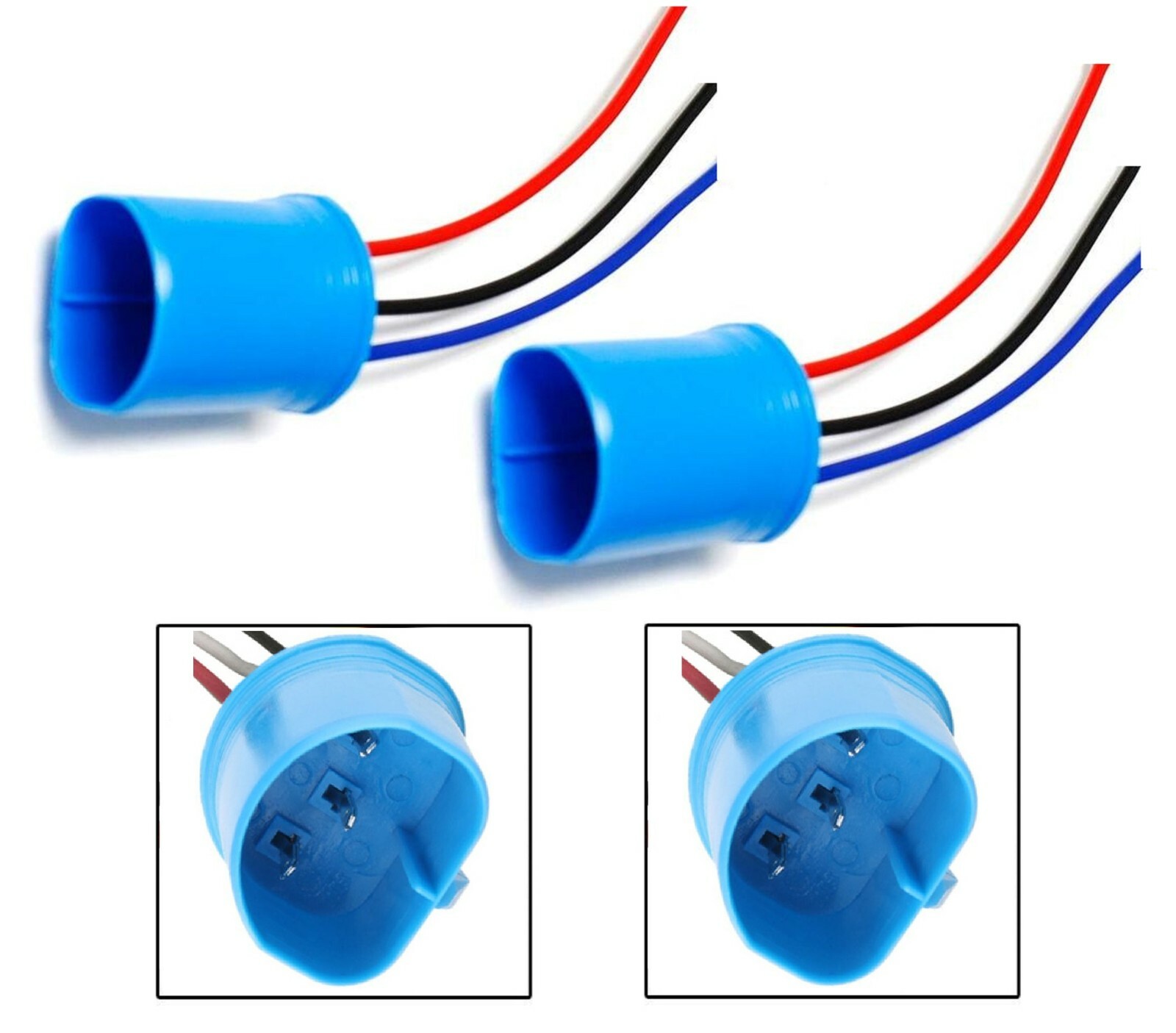 Wire Pigtail Male 9004 HB1 Two Harness Head Light Replacement Connector Adaptor