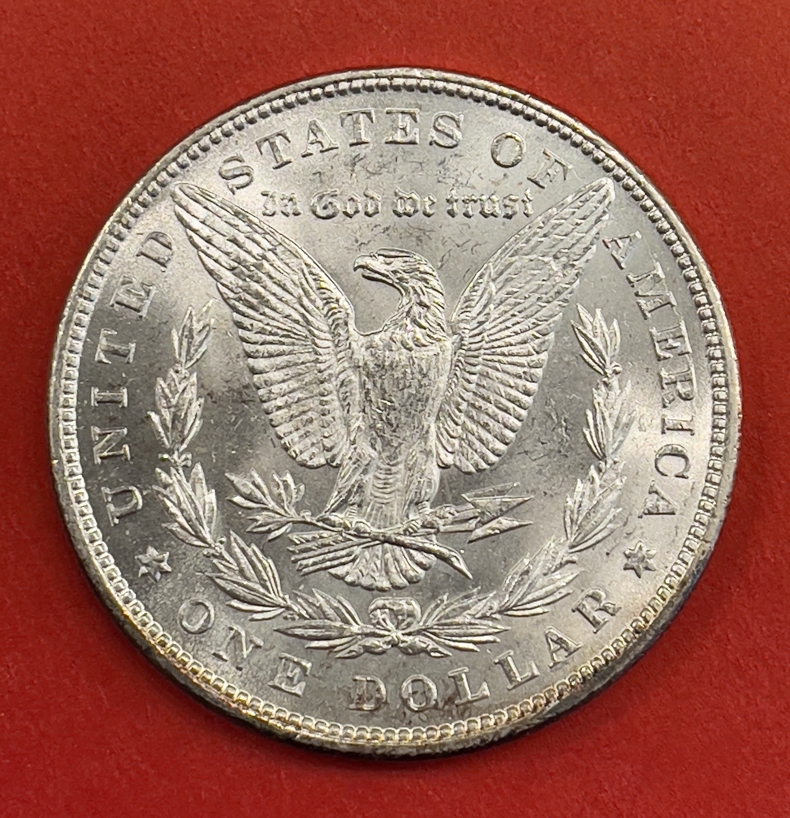 1880 P Morgan Silver Dollar, Choice to Gem Uncirculated.