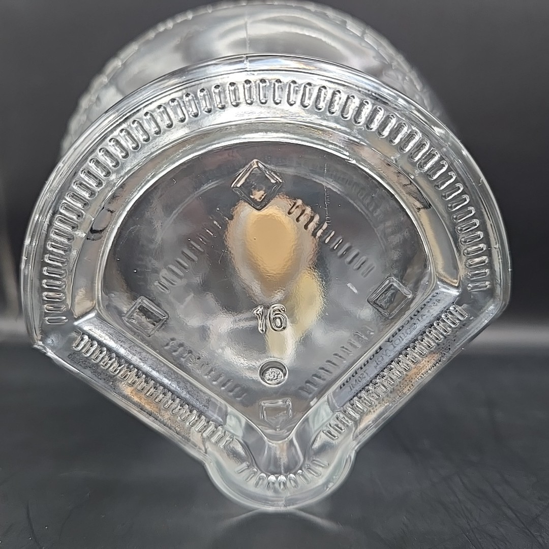 Doubleday Bourbon Baseball Shaped Glass Decanter Cooperstown Distillery 750 ml