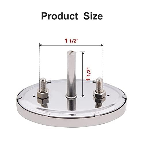 Lid Thermometer Temperature Gauge Replacement for Nexgrill, Grill Silver