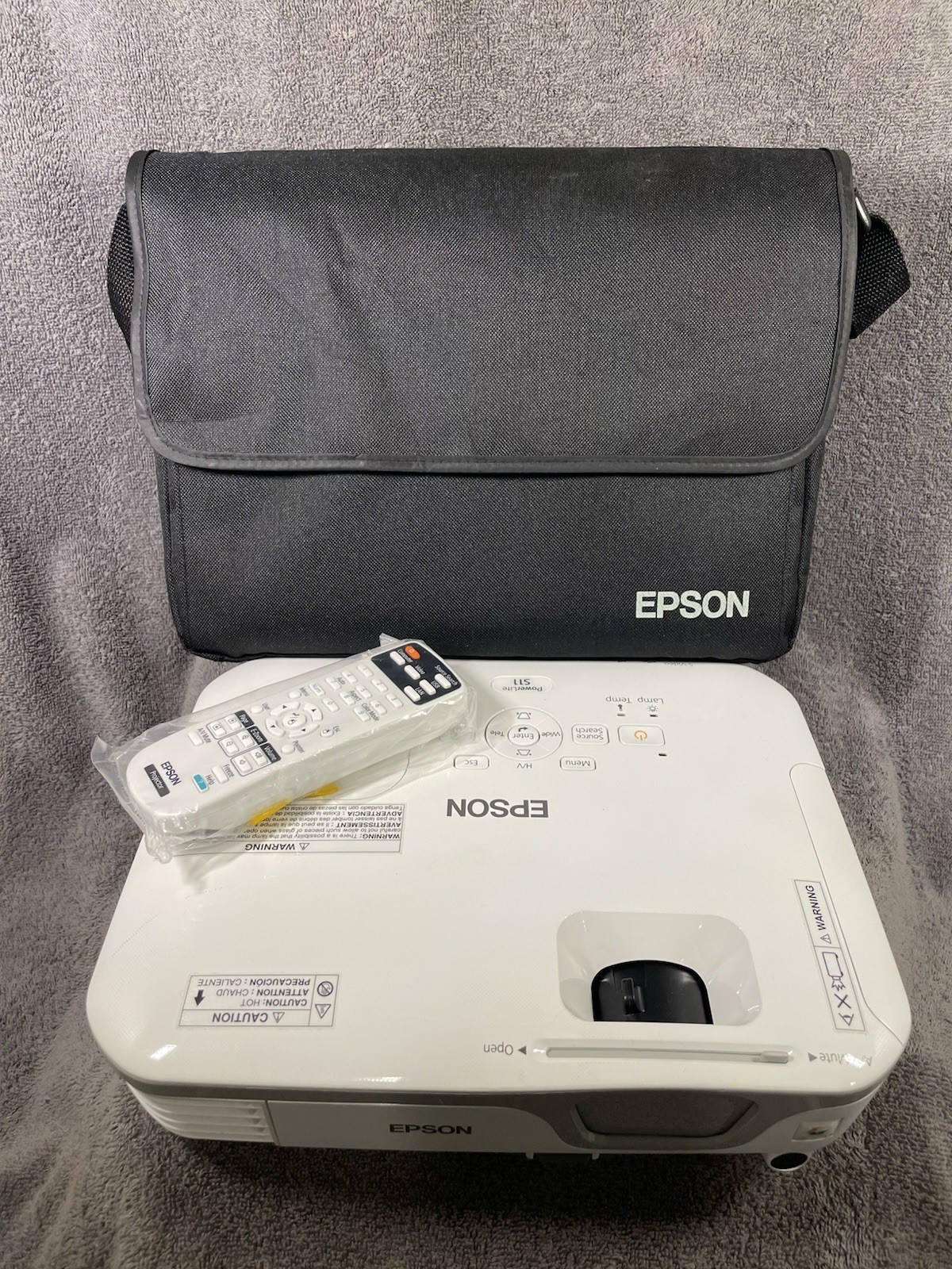 Epson PowerLite S11 Projector With Extras TESTED With Remote And Extras As Shown