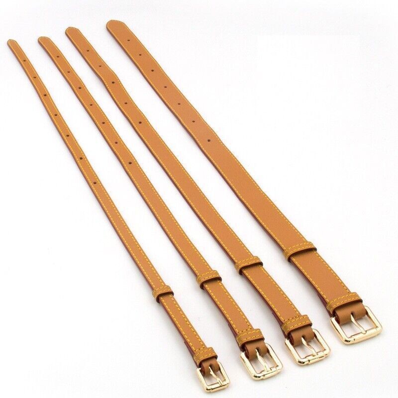 Real Leather Replacement Extension Strap Vachetta Natural Cowhide 4-Widths