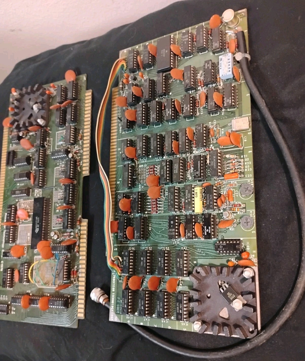 Processor Technology VDM-1 Rev D, 3P+S (1976) Matching S-100 Bus Boards Untested