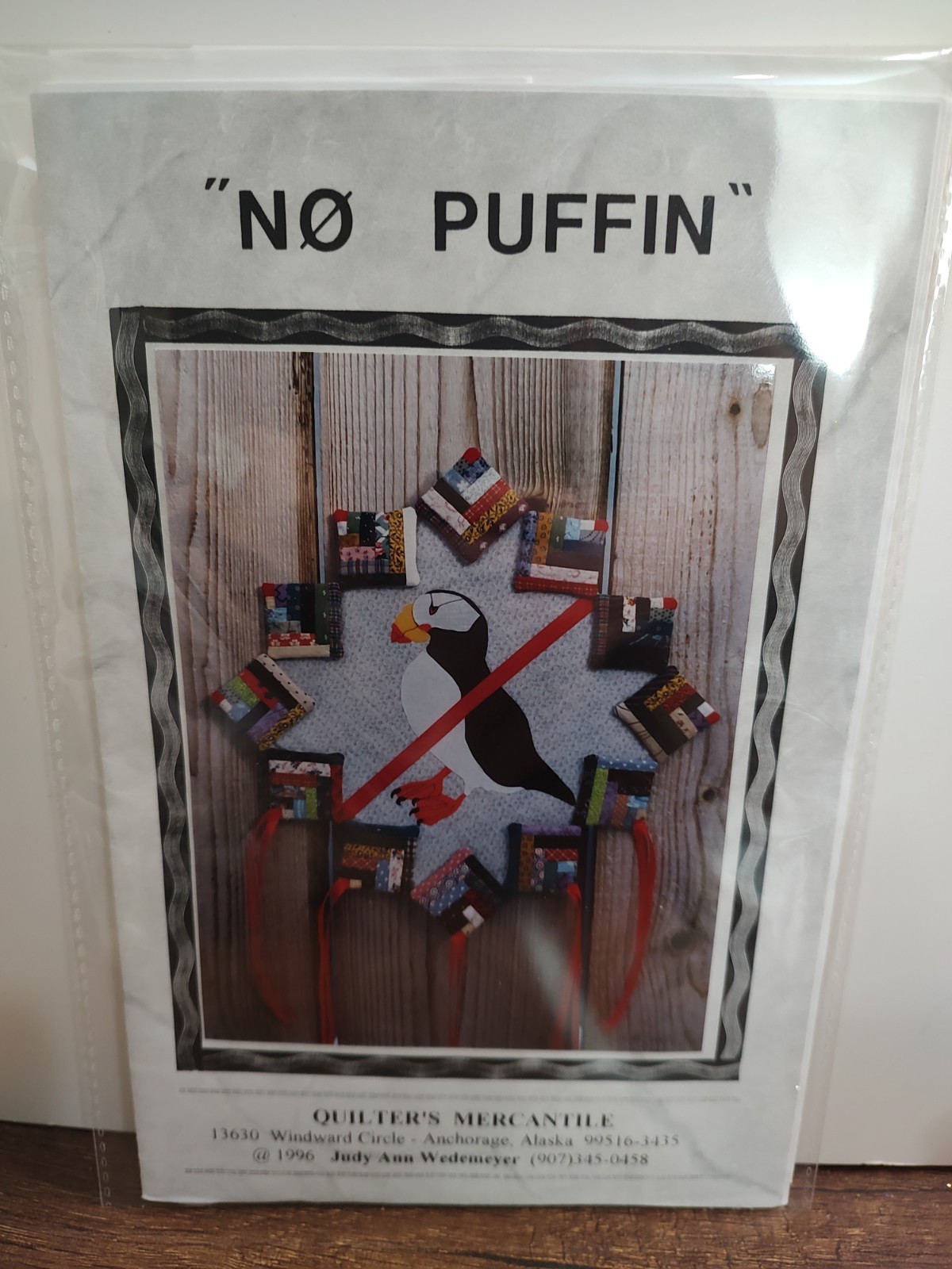 Quilter's Mercantile Quilt Pattern No Puffin Quilt Wall Hanging P99