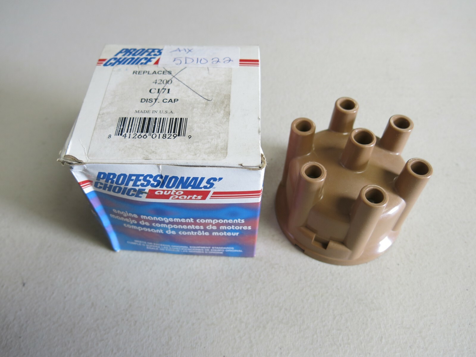PROFESSIONALS' CHOICE Distributor Cap Airtex 5D1022 (AMC/Dodge/Jeep/Ply 1968-82)