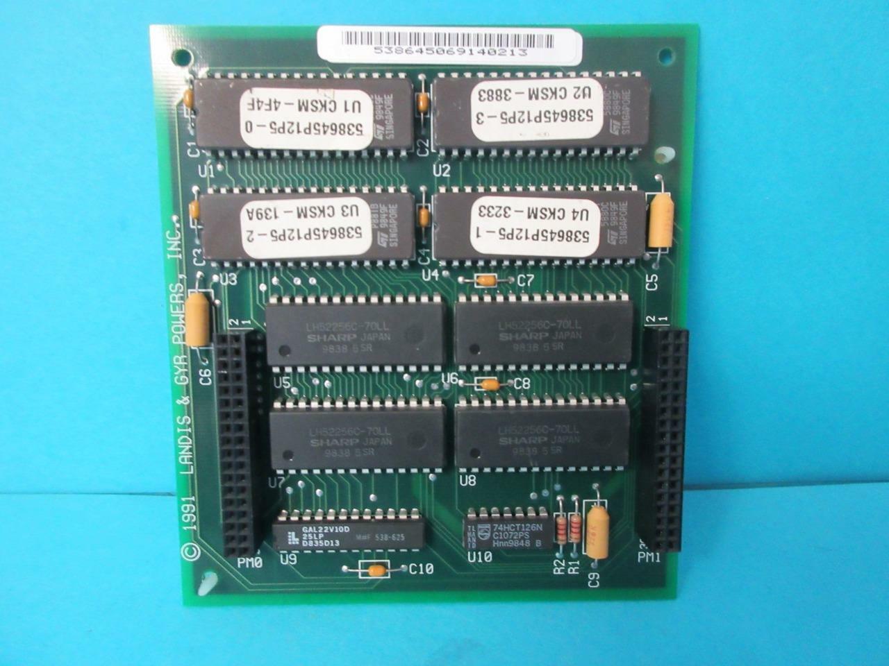 LANDIS & GYR POWERS INC MEMORY MODULE CIRCUIT BOARD 541-351 CKSM-00EF REV 12.5