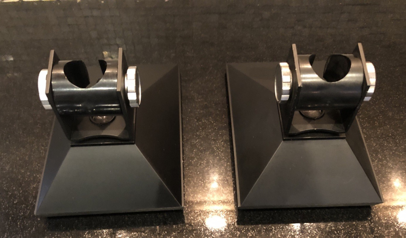 Akai Microphone Pair (2) Stands Made in Japan