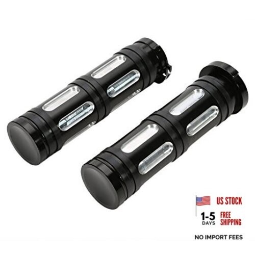 Heavy Duty CNC Billet 1" Handlebar Grips for Sportster Dyna Softail