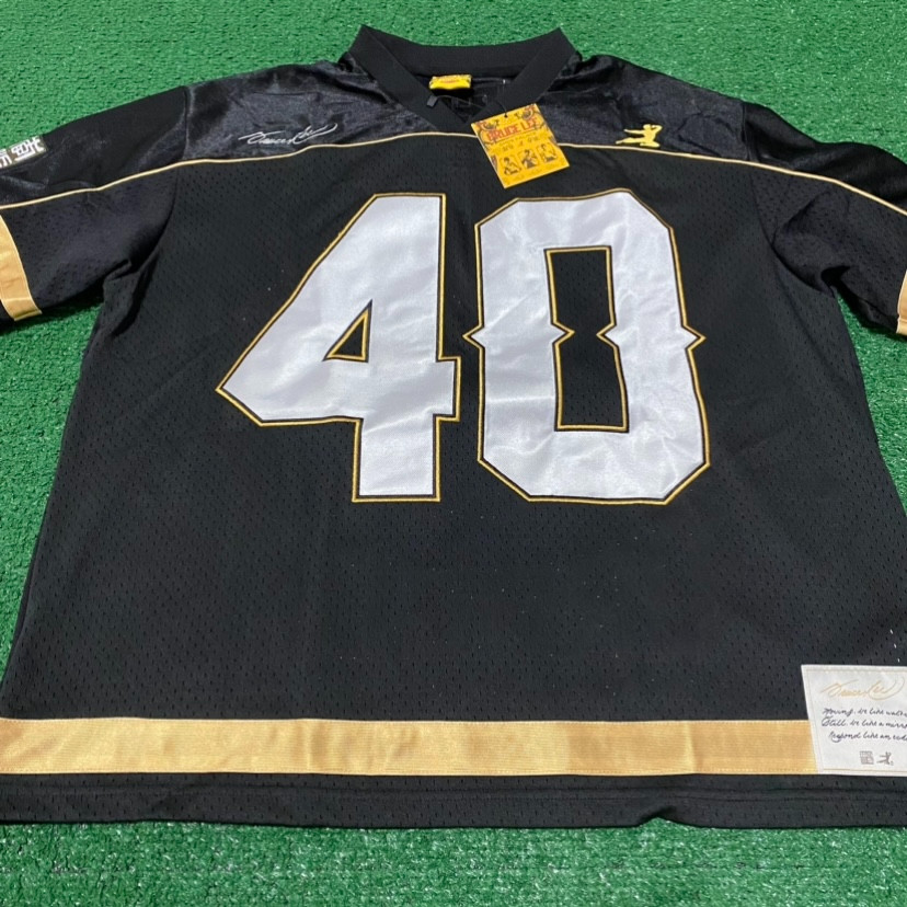Size L - Bruce Lee x Shoe Palace Be Water #40 Jersey Black Yellow Mesh BLMJ401
