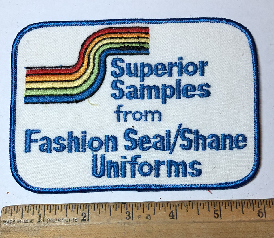 Vintage Fashion Seal Shane Uniforms Patch Superior Samples Nurse Doctor Scrubs