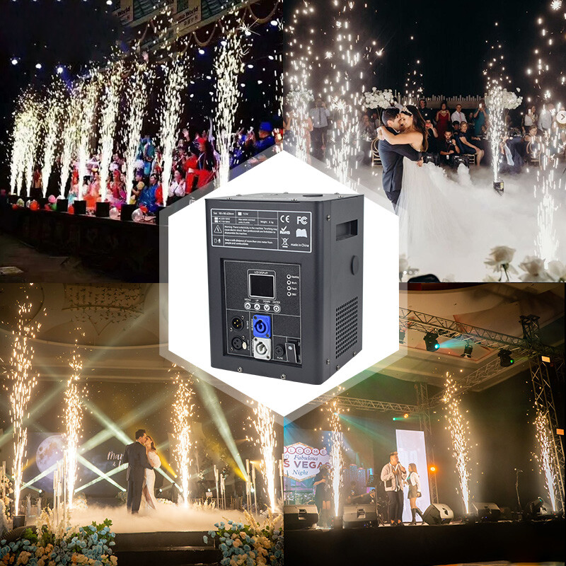 750W Cold Spark Machine Wedding DJ Party Stage Effect Firework Machine
