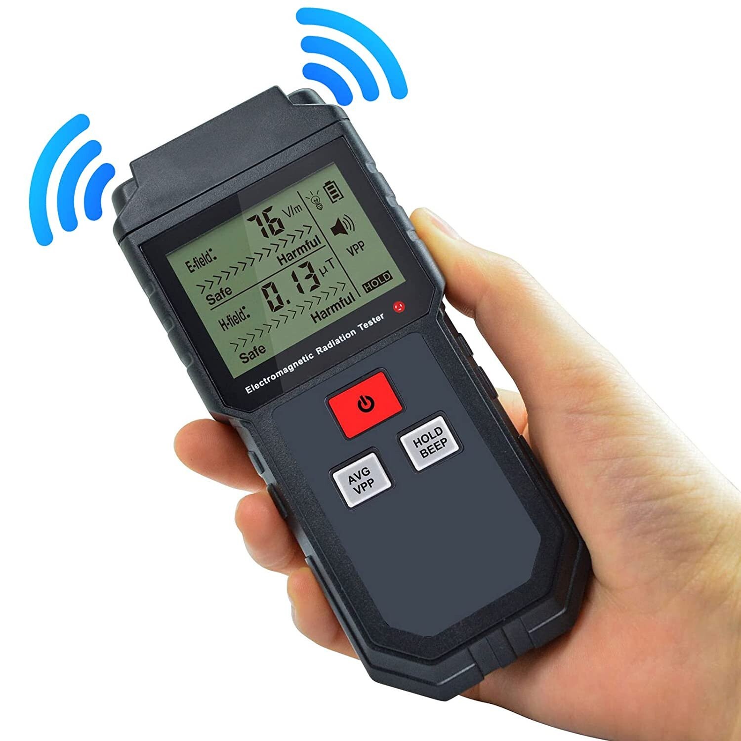 Emf Meters，geiger Counter, LCD Electromagnetic Radiation Detector, Handheld Port