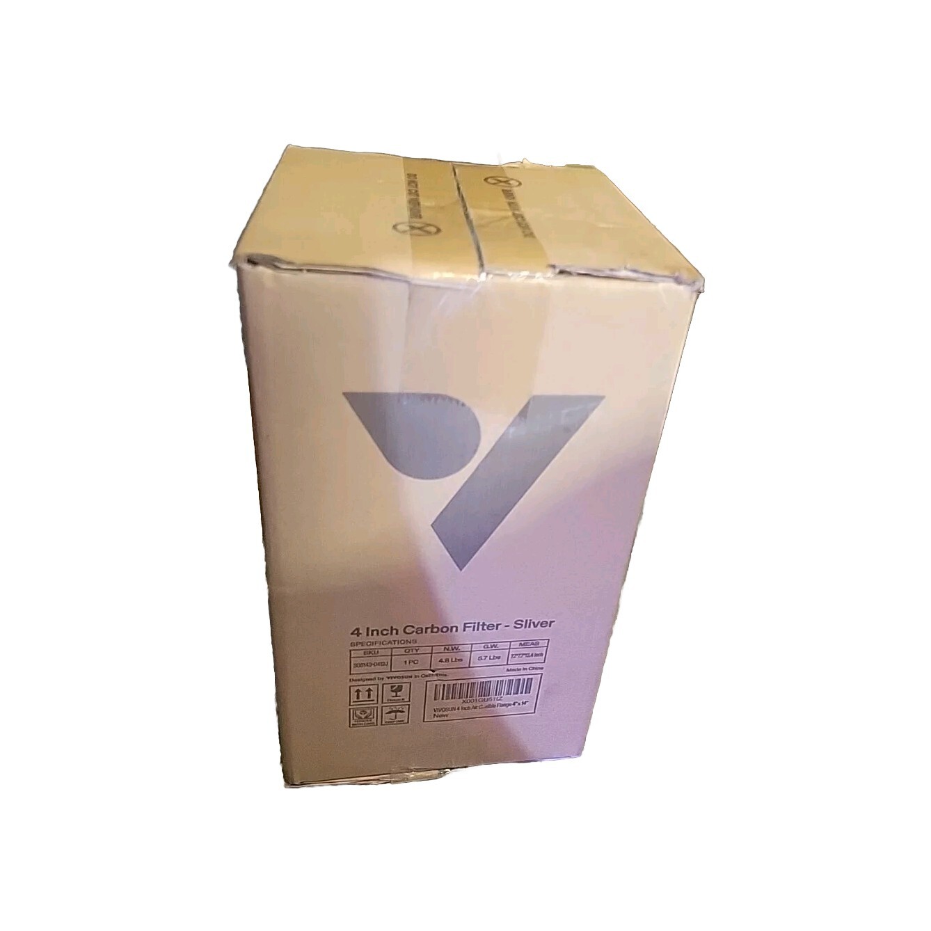 VIVOSUN 306143-0412 4” x 14” Air Carbon Filter Black