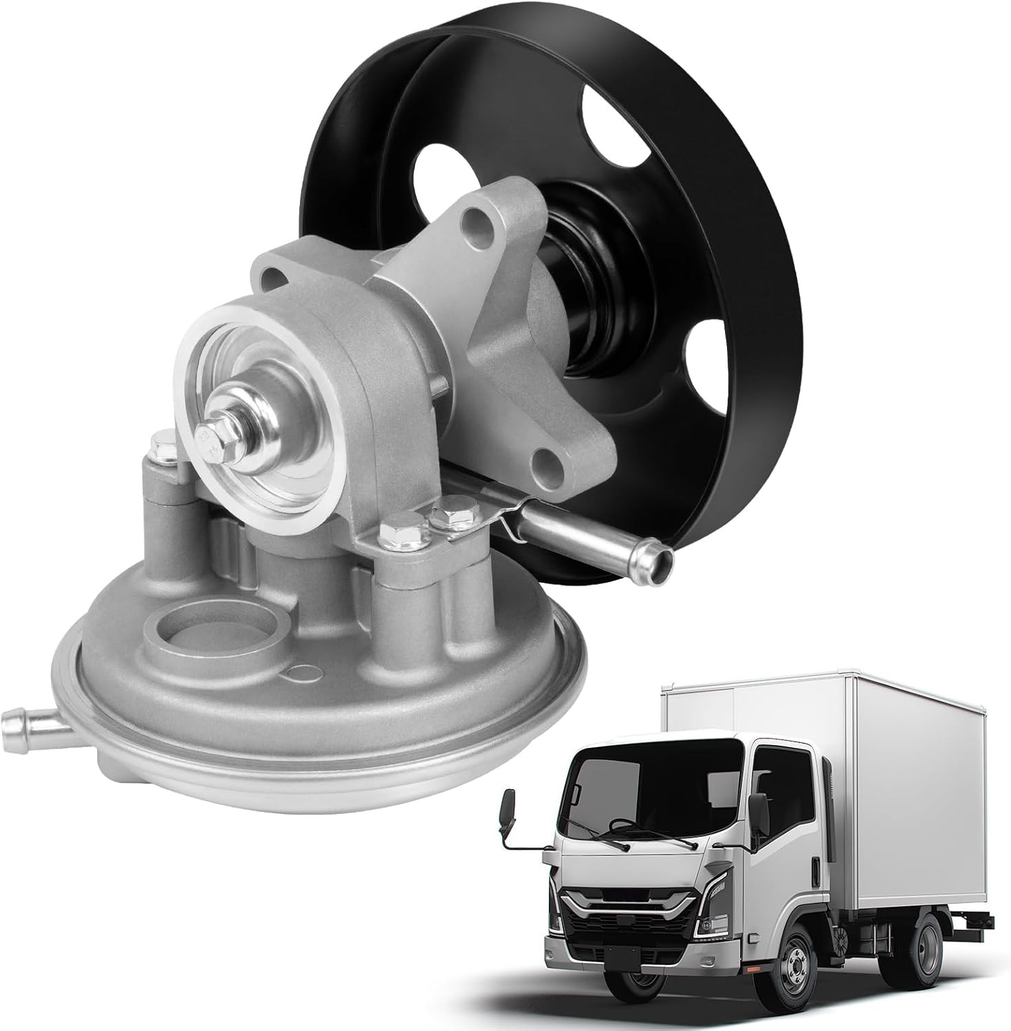 Vacuum Pump with Pulley 904-862 Compatible with 1995-2020 Isuzu NPR NPR-HD Gas