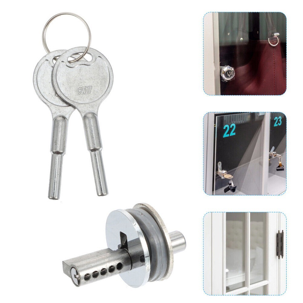 Security with this Sliding Glass Door Lock for Showcase Cabinets