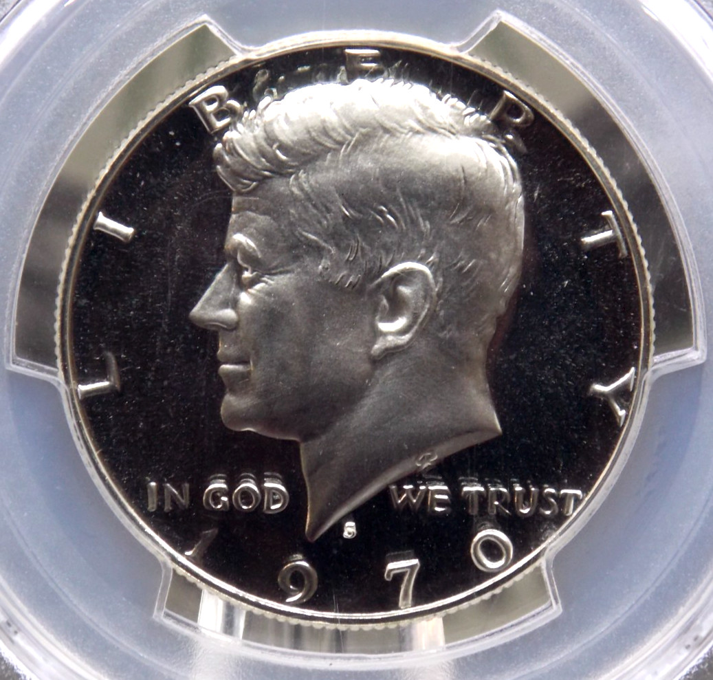 1970 "S" PROOF Kennedy SILVER Half Dollar 50c PCGS PR69 DCAM #068 ECC&C, Inc.