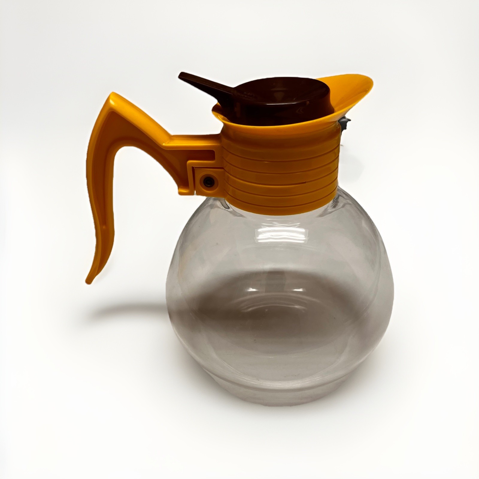 Vintage Cory Glass Coffee Maker Pot Carafe Yellow 1970"s Made in USA