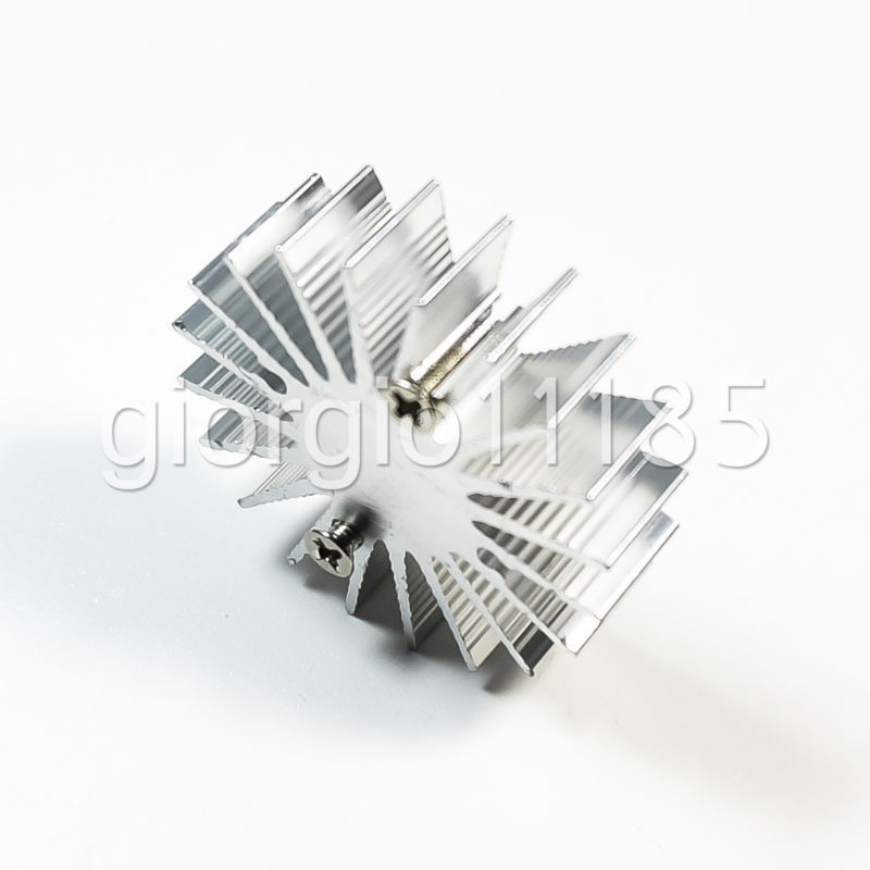 10x OD 35mm x H 10mm1W Watt LED Aluminium Heatsink Cooling Cooler Round