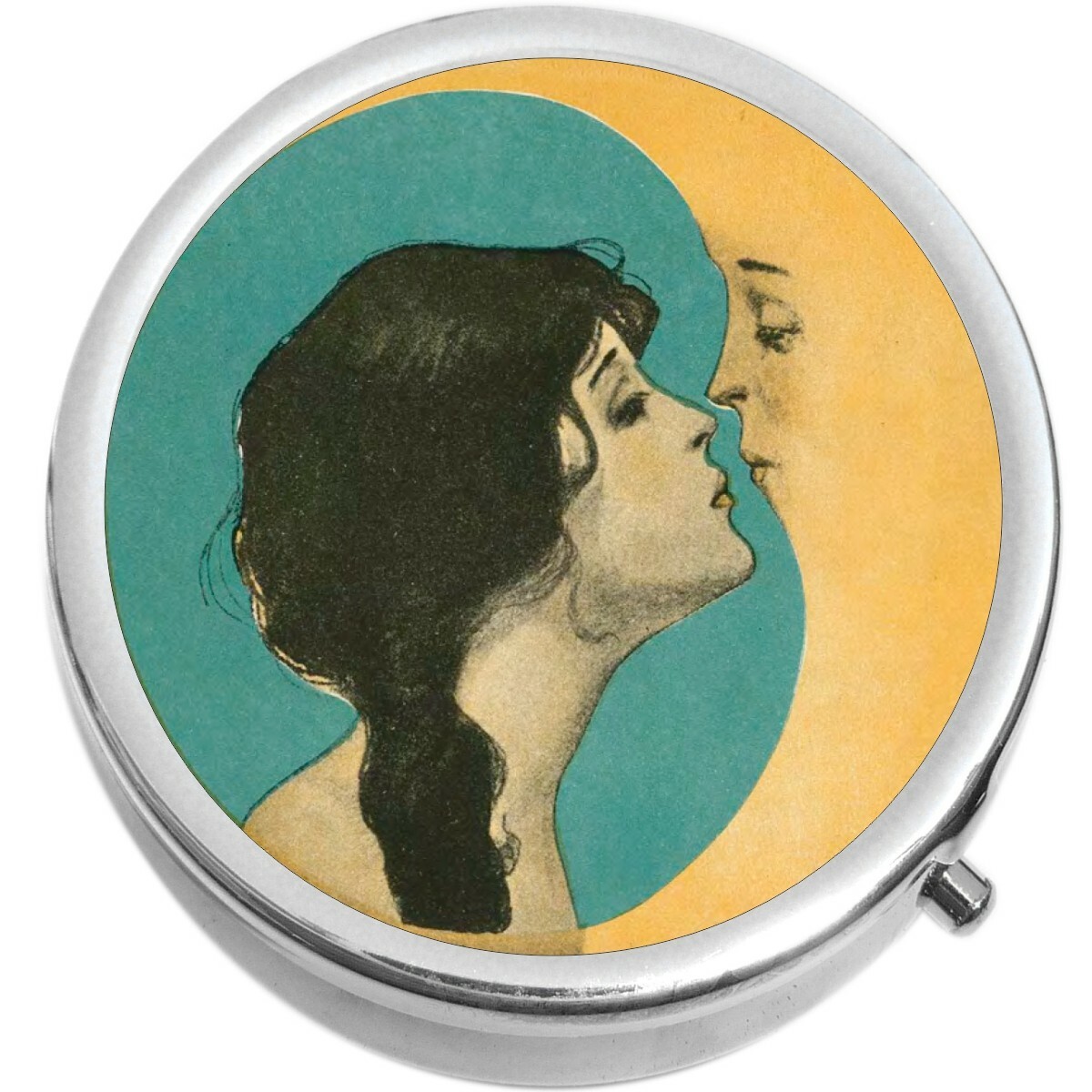 Kissing the Moon  Medicine Vitamin Pill Box