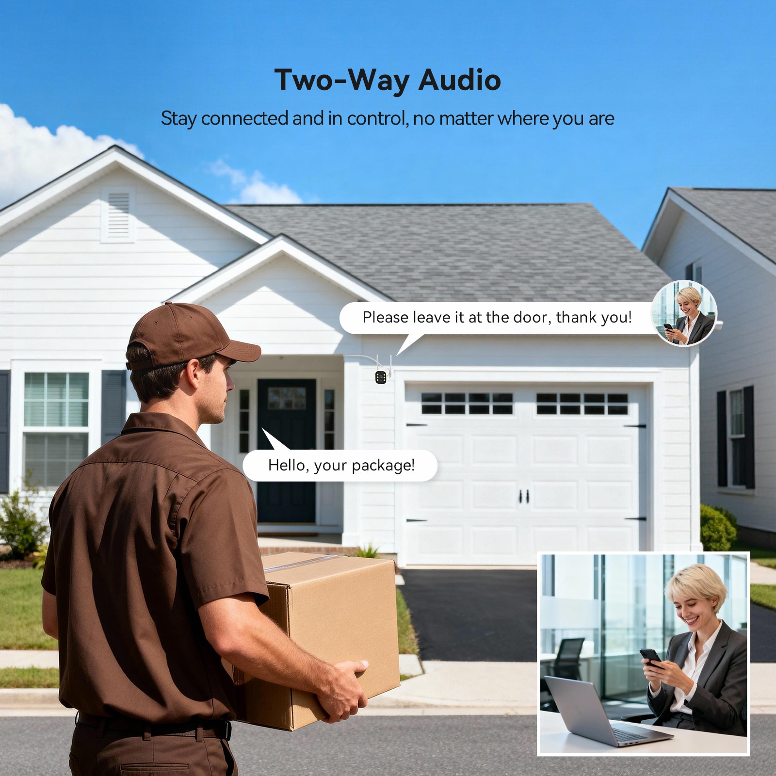 Jennov 5MP Security Camera System NVR with Wide Angle Camera Waterproof 1TB HDD