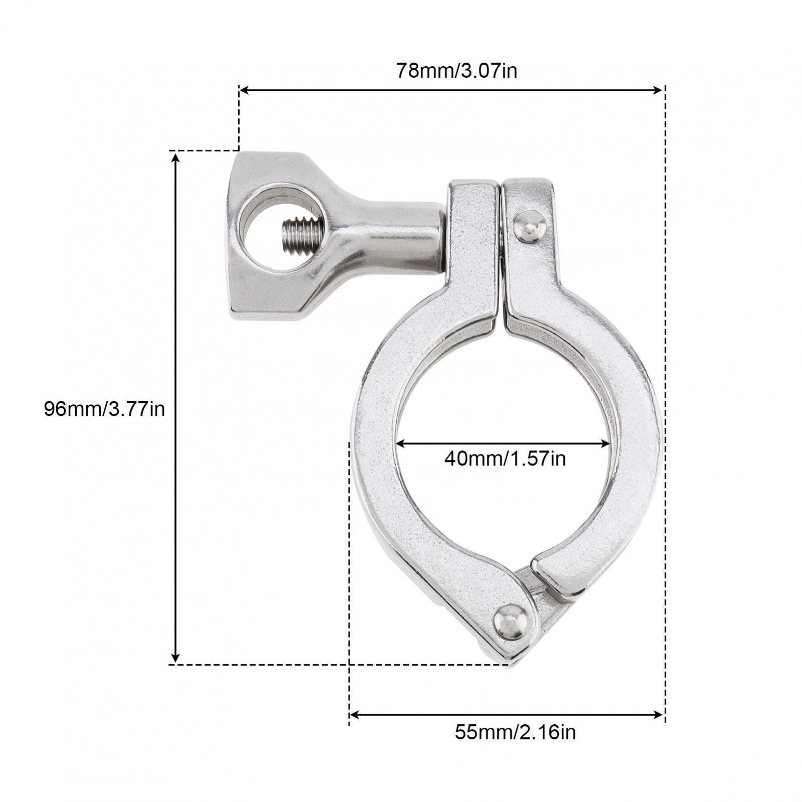 2pcs Fit for Tube OD 1-Inch to 1.5-Inch, Quick Installation Clamp