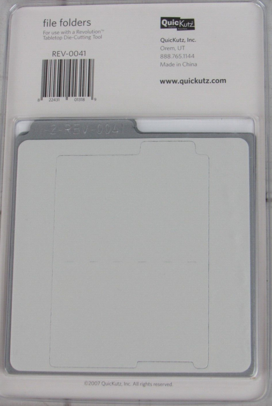 QuicKutz File Folders 4x4, 2 Cutting Die Set REV-0041