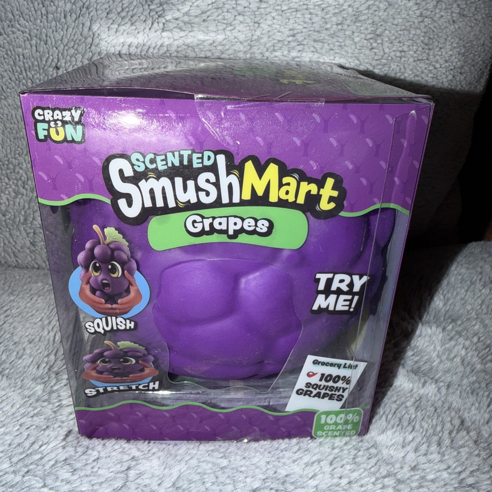 Smush Mart GRAPES VIRAL LIMITED EDITION Squishy Crazy Fun 6” SCENTED!