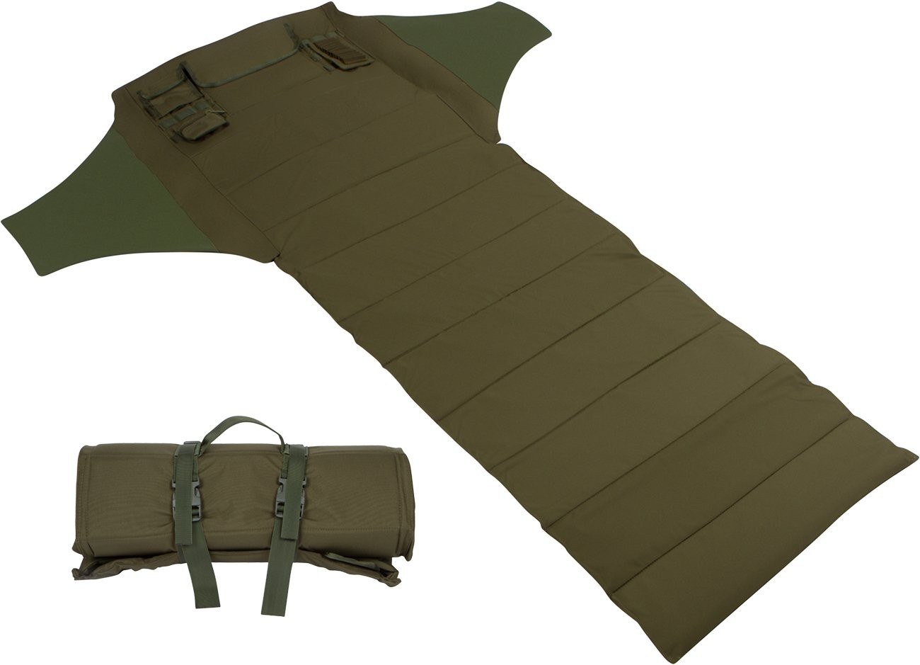 Modern Warrior 53 Tactical Shooting Mat - Up Design Elbow Wingsgreen