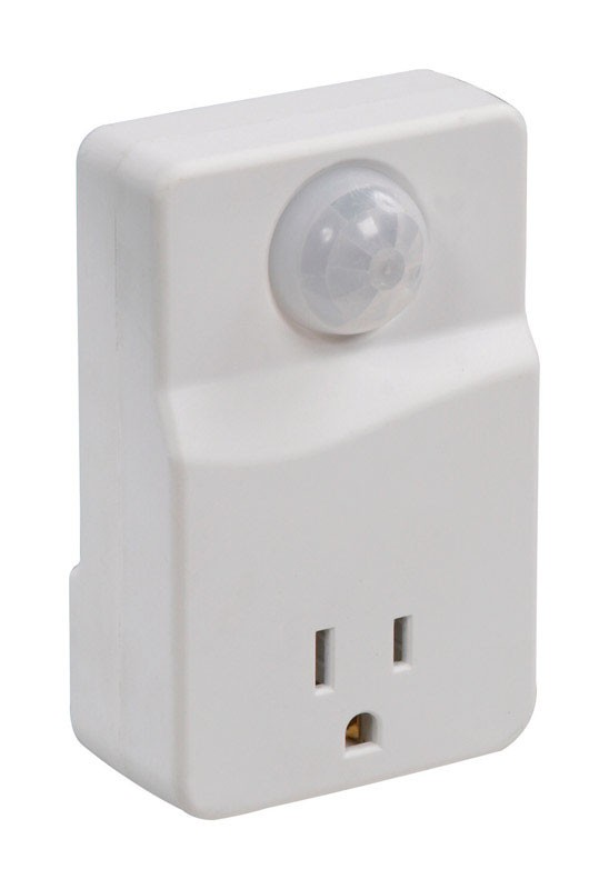 Amertac White Motion Activated Plug In Light Control 1 pk - Deal of The Week